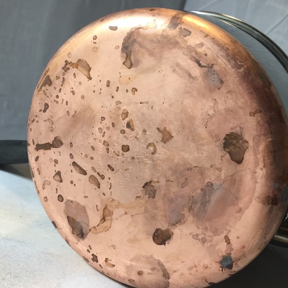 Vintage Revere Ware copper clad stainless 2 quart saucepan hang ring - Picture 9 of 10